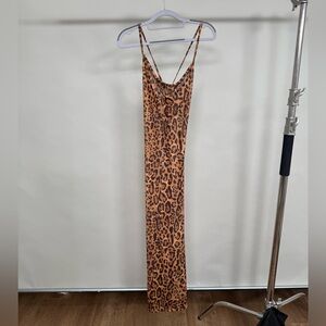 Sheer leopard dress